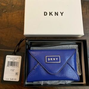 Brand New Never Used Blue DKNY coin purse-$30